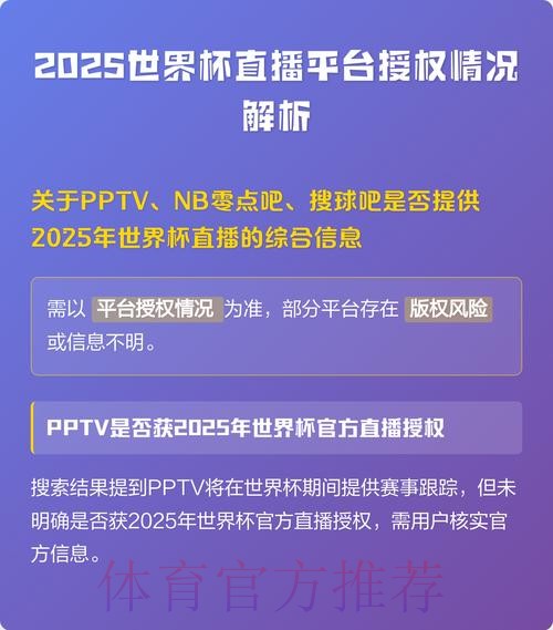 全网解析：世界杯比赛直播平台推荐